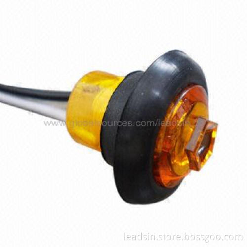 0.75" Mini Marker Light LED with PC Lens, Waterproof, IP66